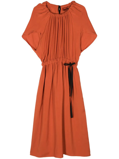 Mccardell Drawstring-Waist Maxi Dress