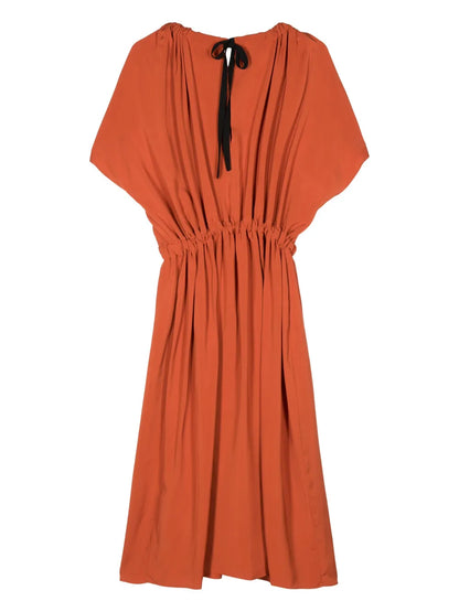 Mccardell Drawstring-Waist Maxi Dress
