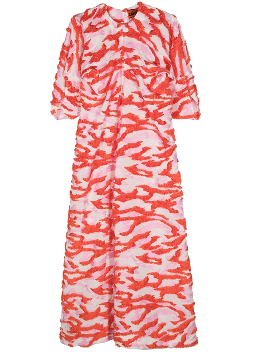 Cocoon Abstract-Pattern Dress
