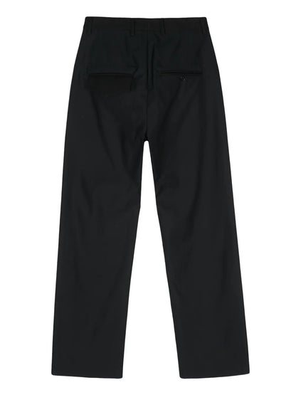 Cotton Straight-Leg Trousers