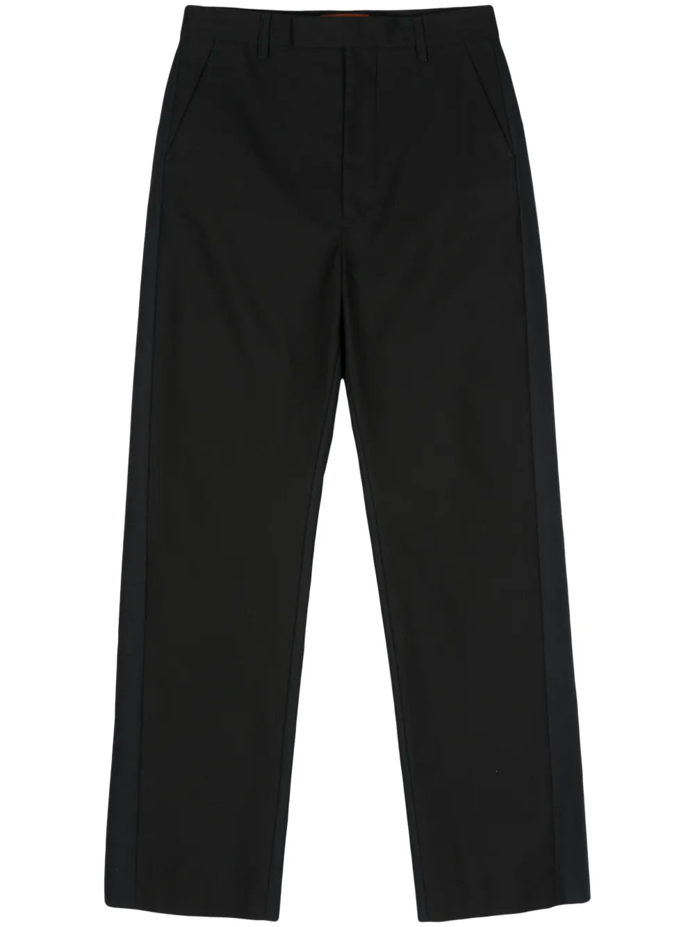 Cotton Straight-Leg Trousers