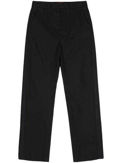 Cotton Straight-Leg Trousers