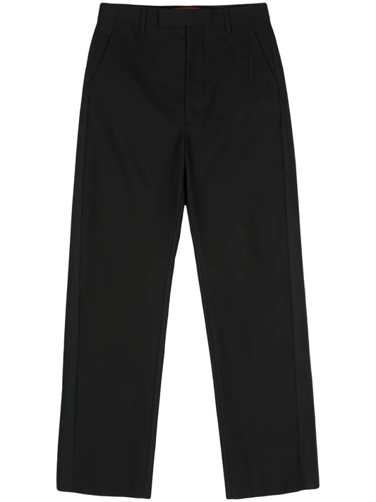 Cotton Straight-Leg Trousers