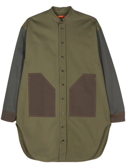 Colour-Block Cotton Shirt