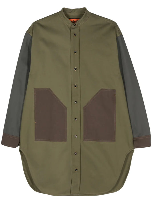 Colour-Block Cotton Shirt