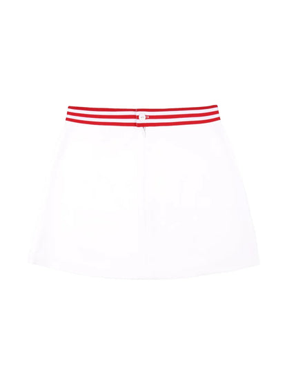 Kelly Logo-Embroidered Skirt