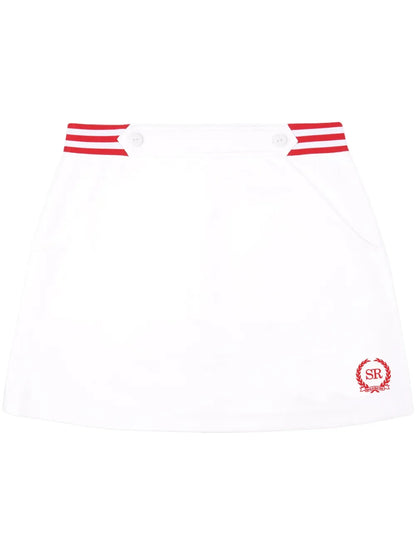 Kelly Logo-Embroidered Skirt
