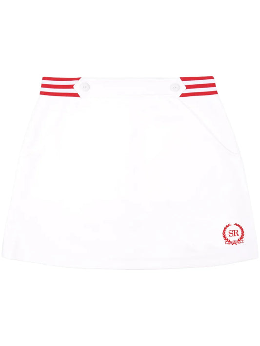 Kelly Logo-Embroidered Skirt