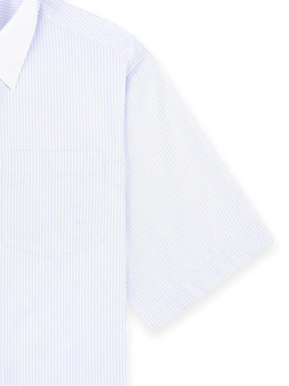 Striped Croped Cotton Shirt