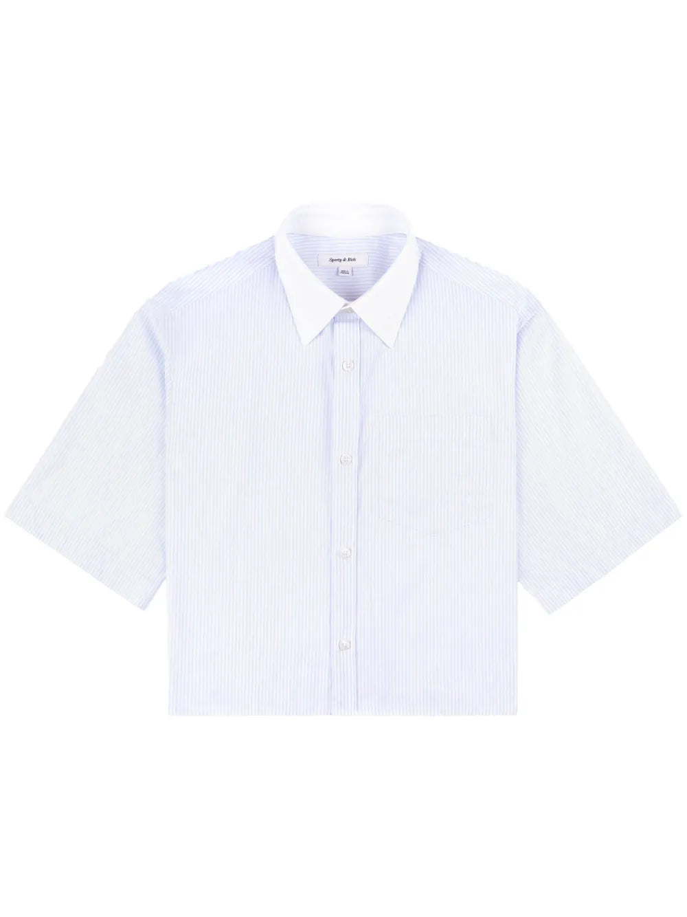 Striped Croped Cotton Shirt