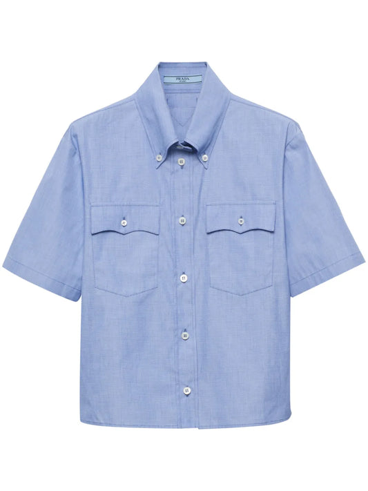 Short-Sleeve Cotton Shirt