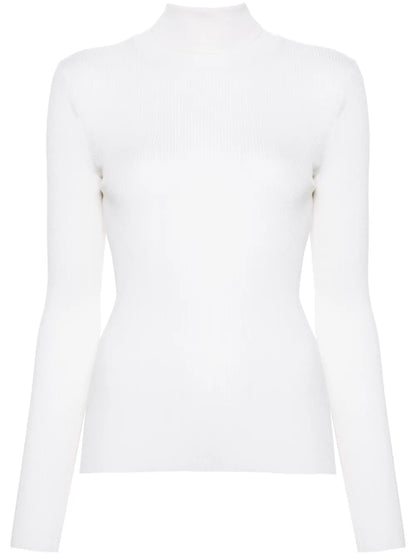Roll-Neck Wool-Silk Sweater
