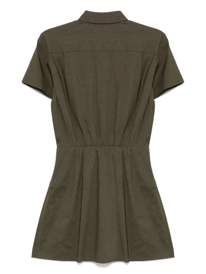Short-Sleeved A-Line Dress