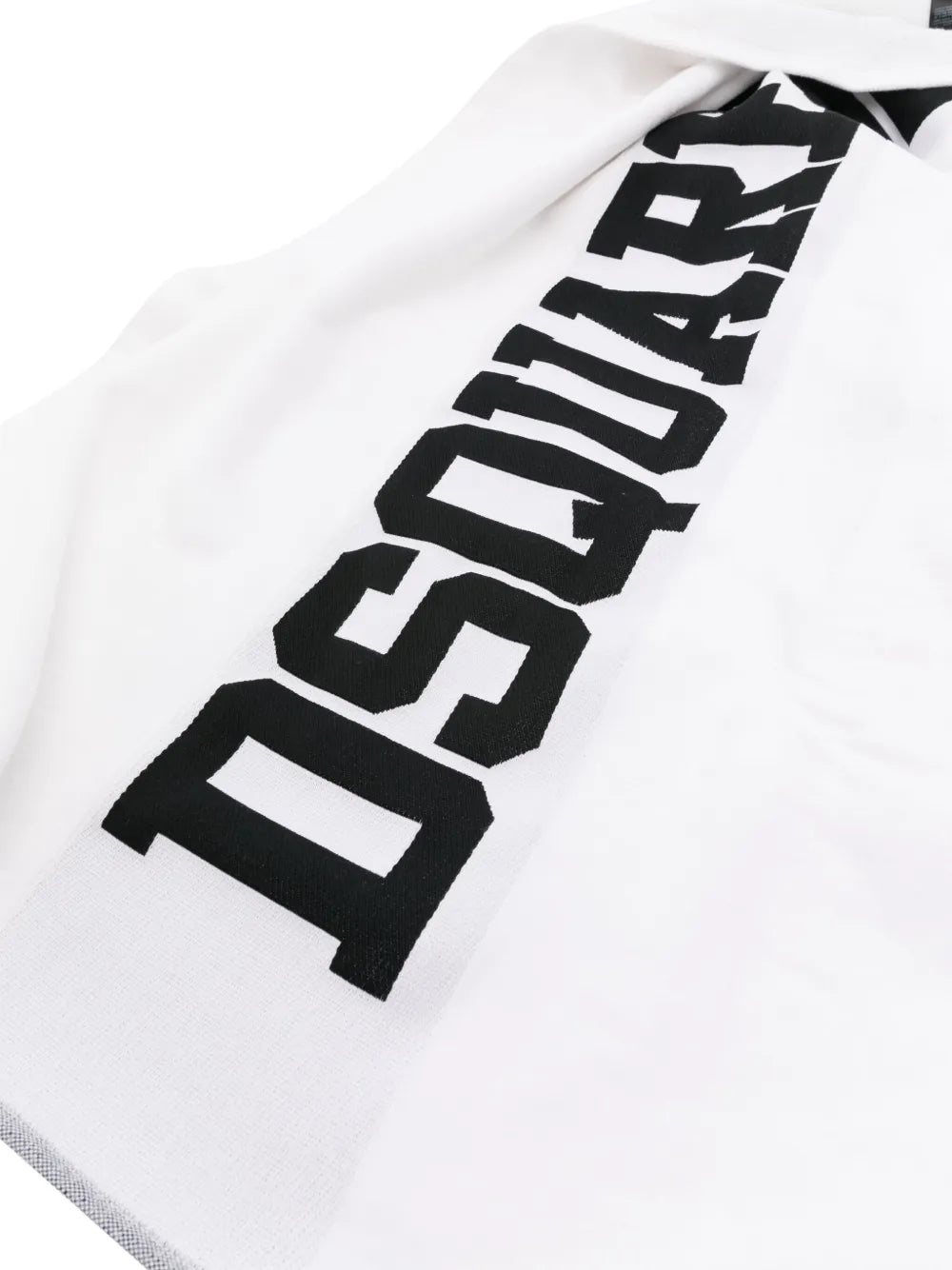 Logo-Jacquard Cotton Beach Towel