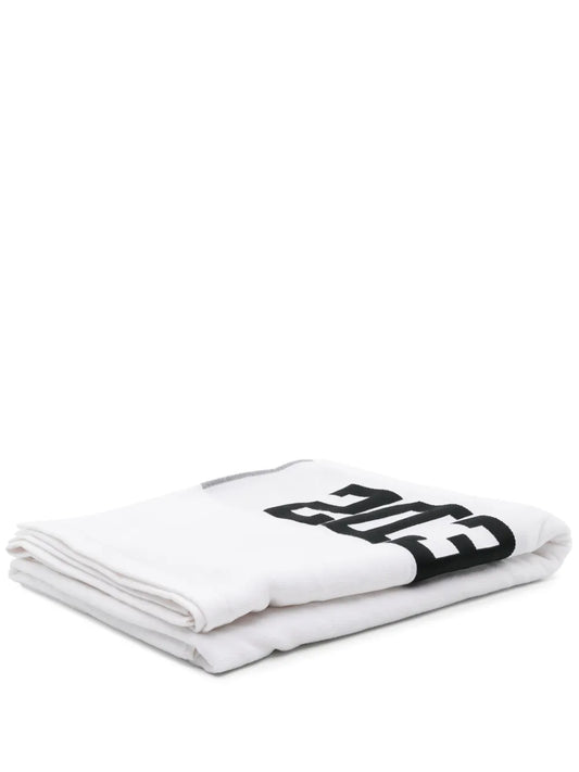 Logo-Jacquard Cotton Beach Towel