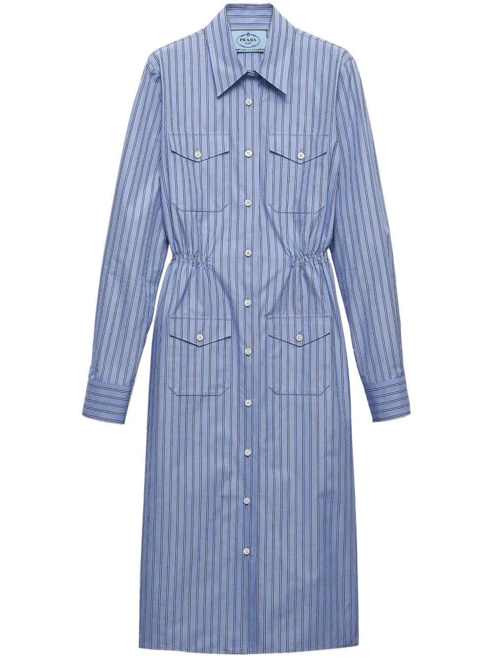 Striped Chambray Shirtdress
