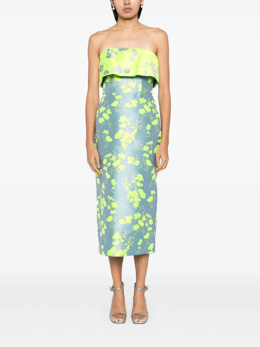 Floral Jacquard Dress