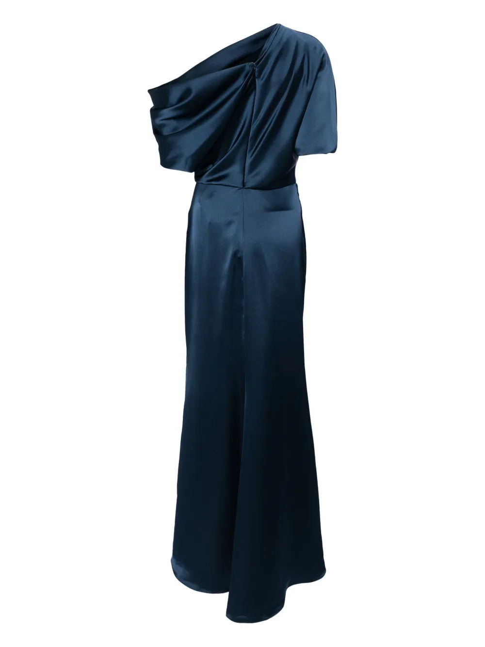 Off-Shoulder Satin Gown