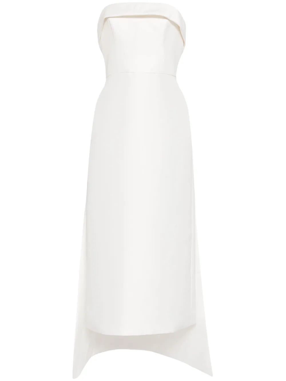 Strapless Watteau-Back Dress