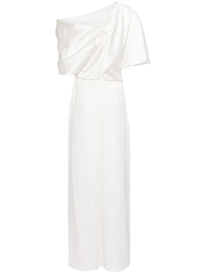 Draped Wide-Leg Jumpsuit