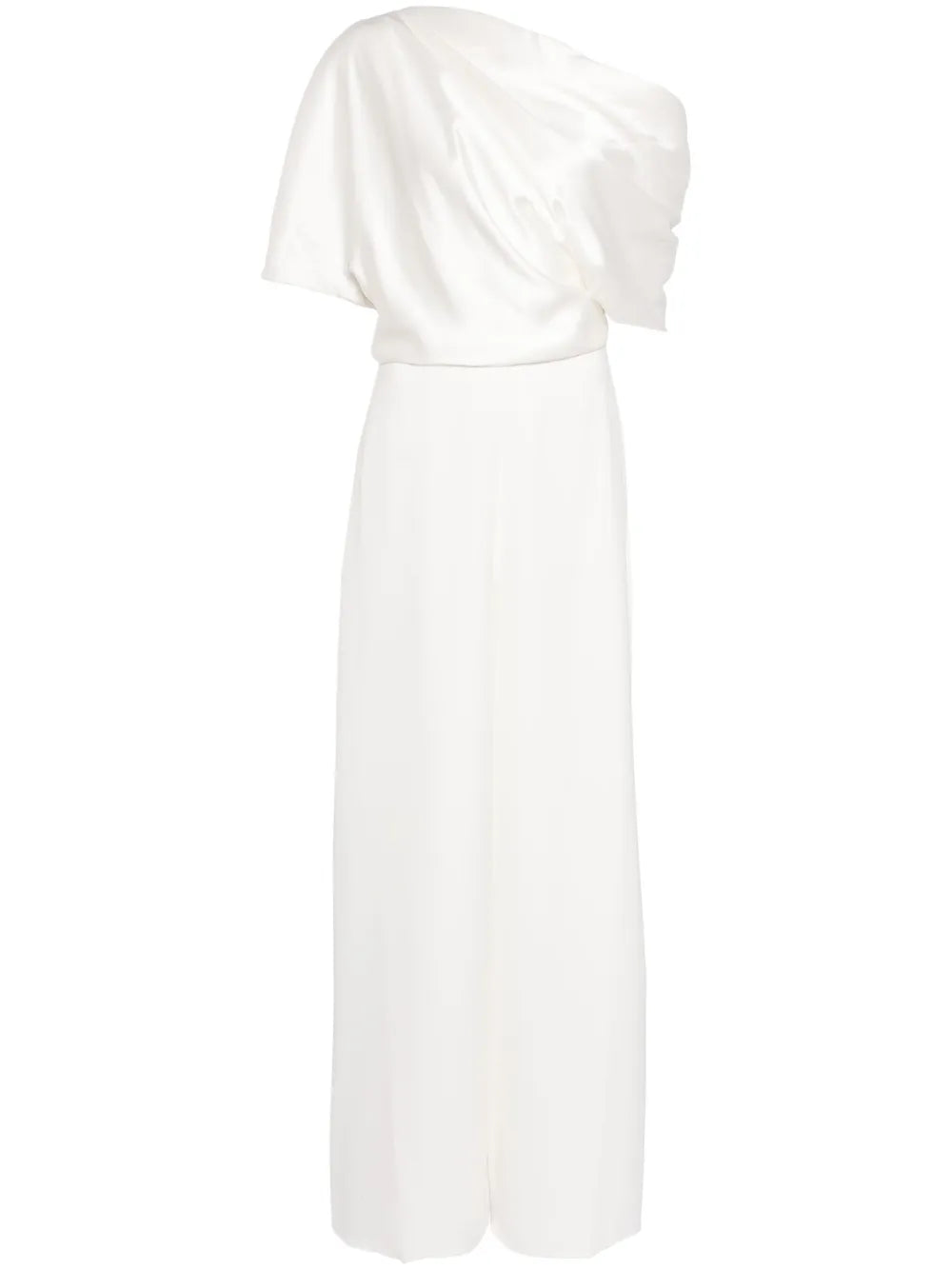 Draped Wide-Leg Jumpsuit