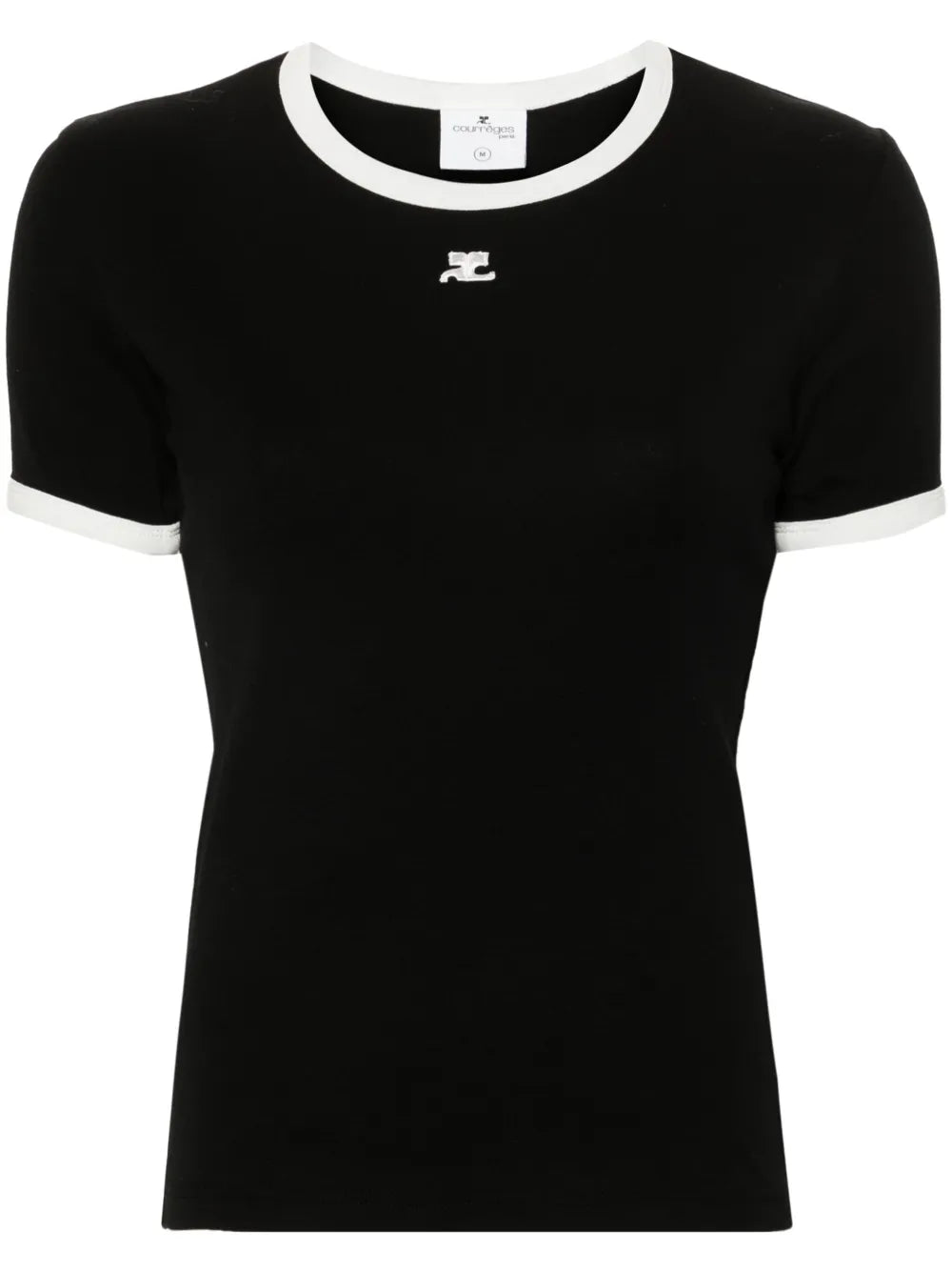 Logo-Patch Contrasting-Trim T-Shirt