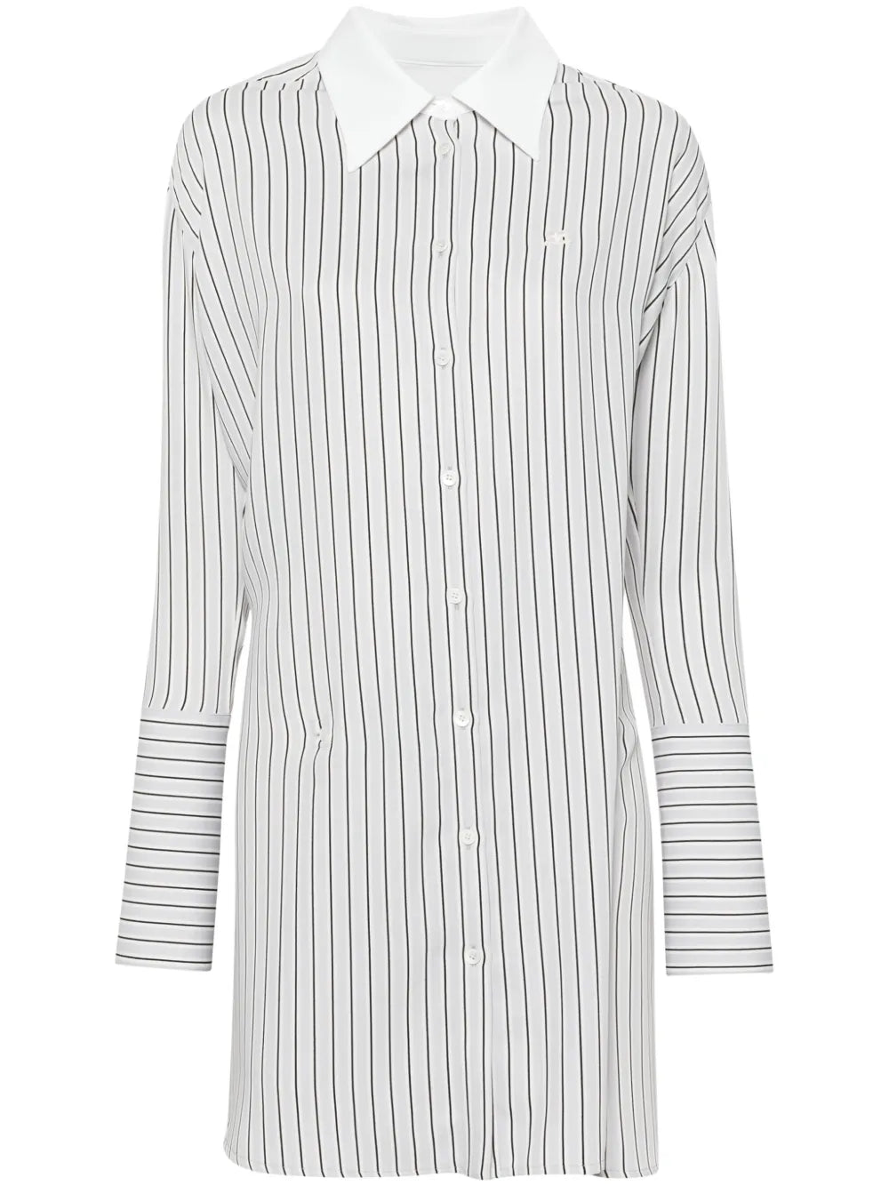Logo-Patch Striped Shirt