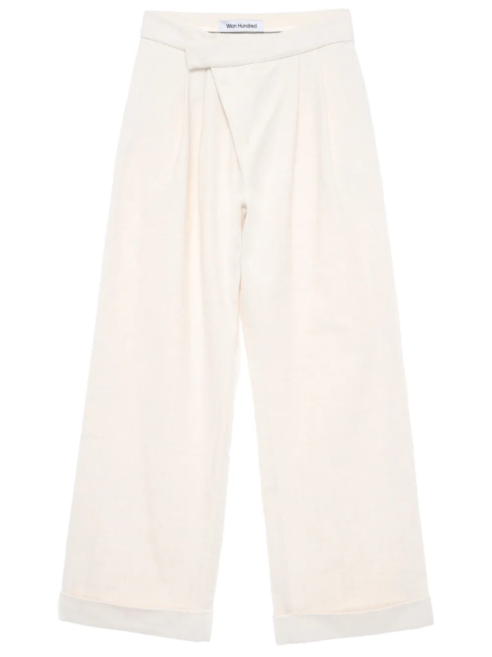 High-Waisted Darted Trousers