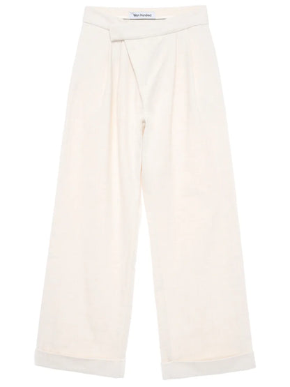 High-Waisted Darted Trousers