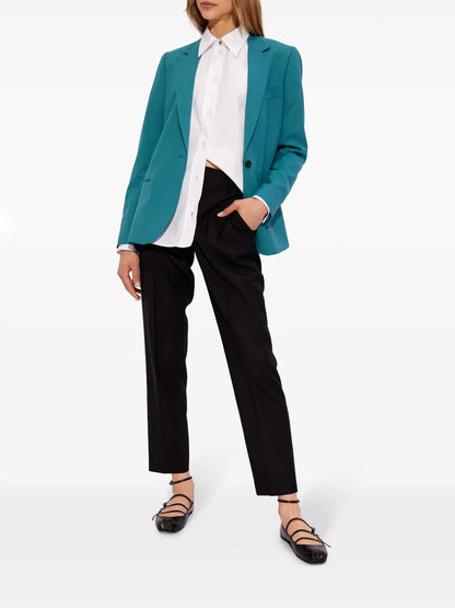 Single-Breasted Wool Blazer