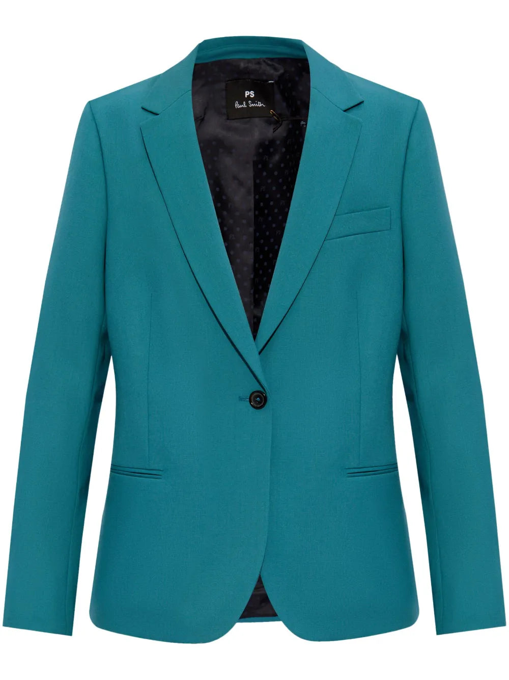 Single-Breasted Wool Blazer