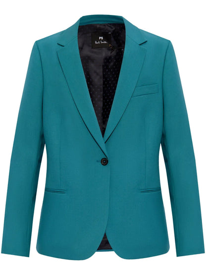 Single-Breasted Wool Blazer