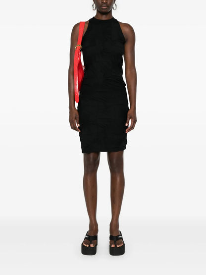 Gathered Panelled Mini Dress
