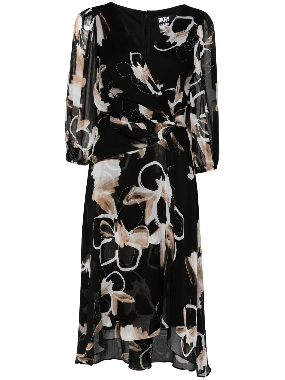 Floral-Print Midi Dress