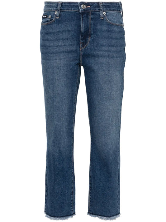 Straight.Leg Cropped Jeans