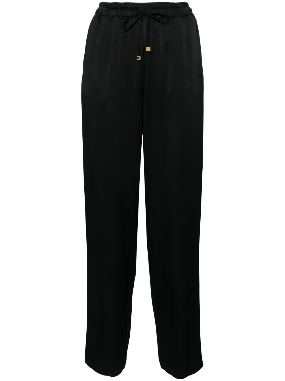 Drawstring Straight-Leg Trousers