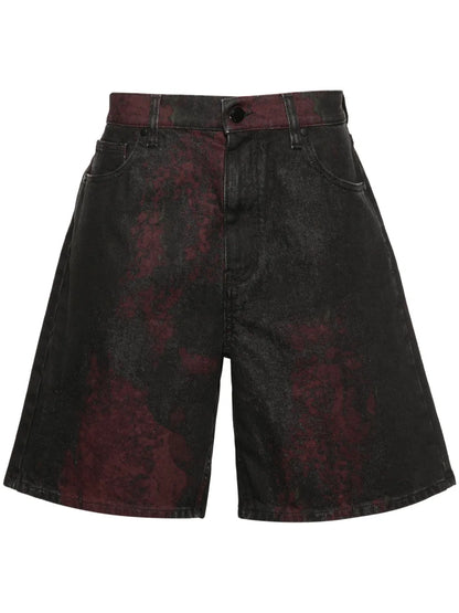Corrosive Denim Shorts