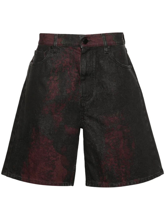 Corrosive Denim Shorts