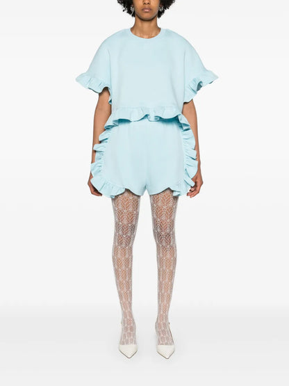 Baby Peony Ruffled Shorts