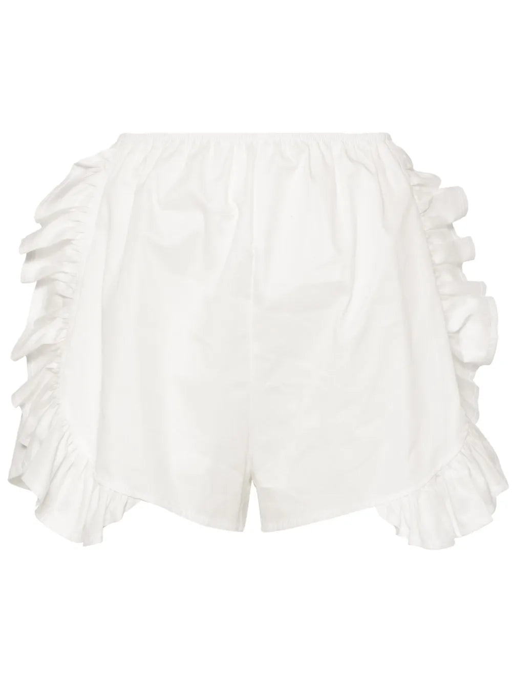 Peony Ruffle-Trim Cotton Shorts