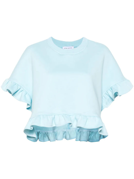 Baby Peony Ruffled Sweatshirt