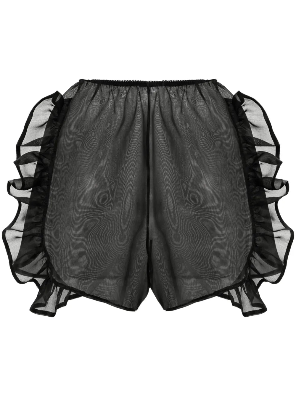 Peony Ruffle-Trim Cotton Shorts