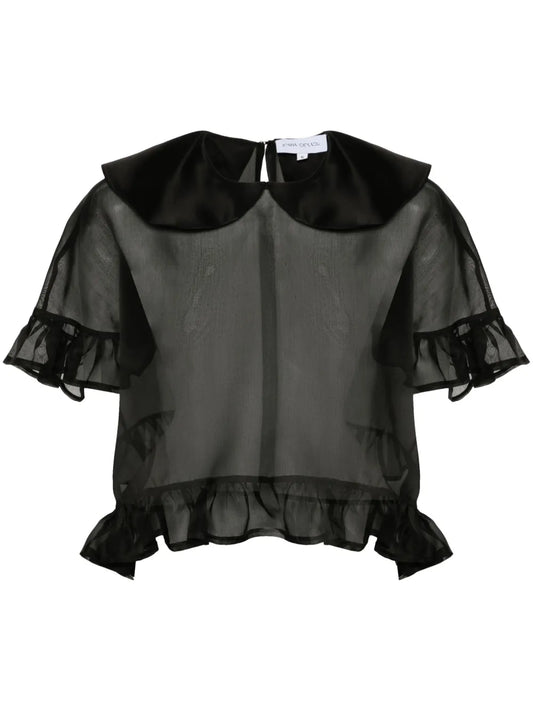 Dahlia Semi-Sheer Blouse