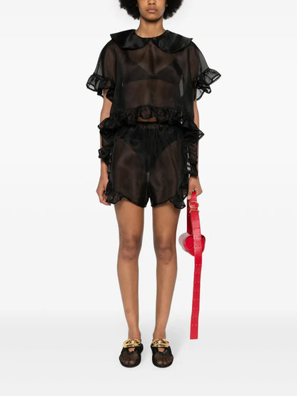Dahlia Semi-Sheer Blouse
