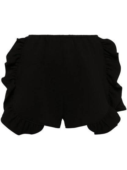 Peony Ruffled Jersey Shorts