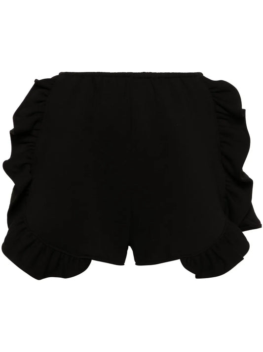 Peony Ruffled Jersey Shorts