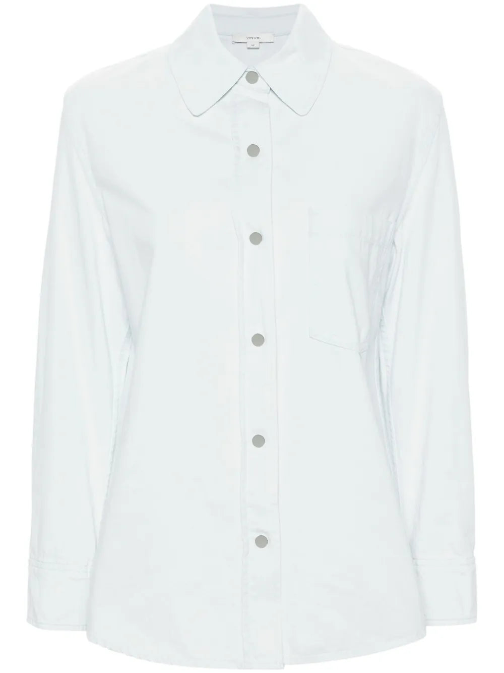 Classic-Collar Denim Shirt