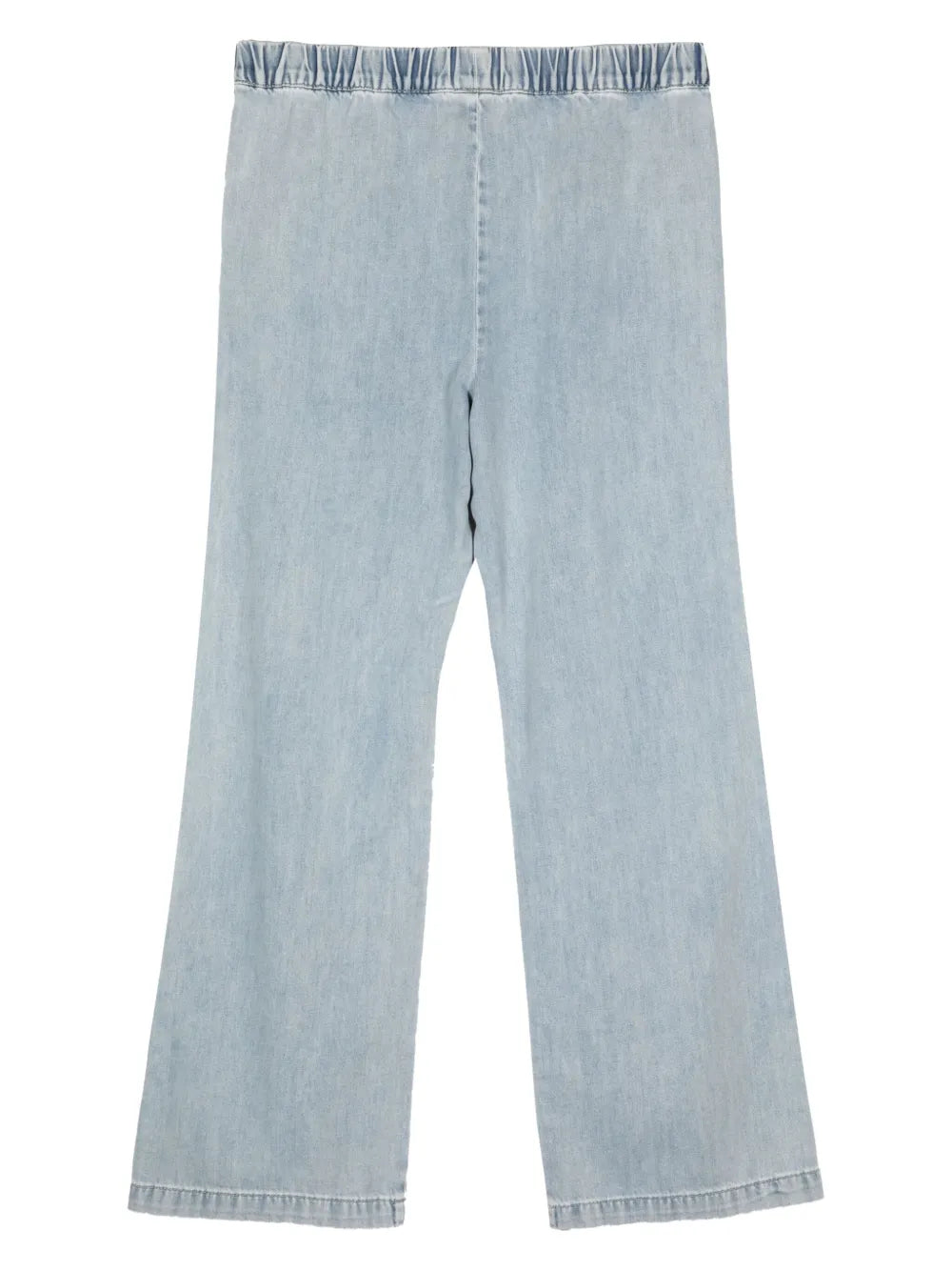 Straight-Leg Elasticated-Waist Jeans