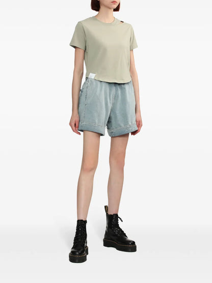 Logo-Embroidered Cotton-Blend Shorts