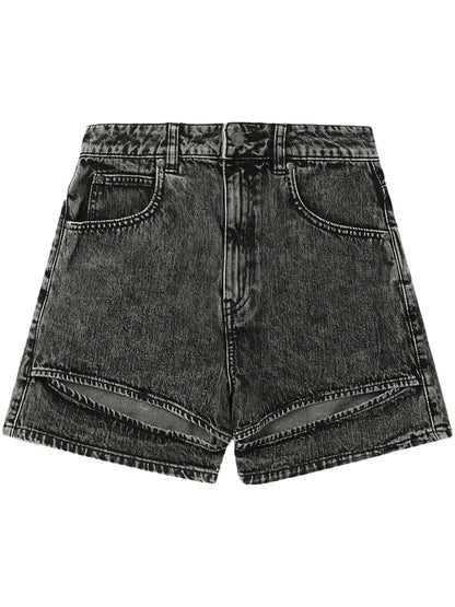 Logo-Patch Cotton Shorts